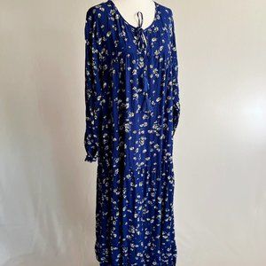 Carly Jean Spring Floral Long Sleeve Maxi Dress (small)